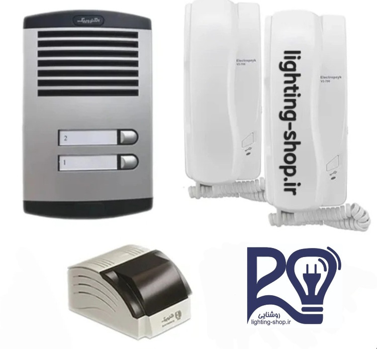 پکیج آیفون صوتی دو واحدی کامل الکتروپیک V2-786