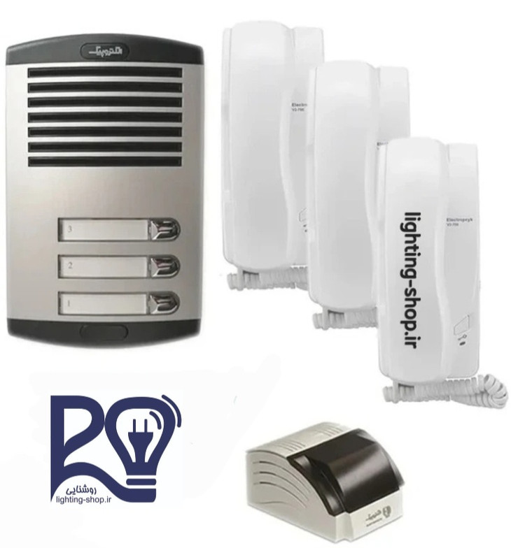 پکیج آیفون صوتی سه واحدی کامل الکتروپیک V2-786