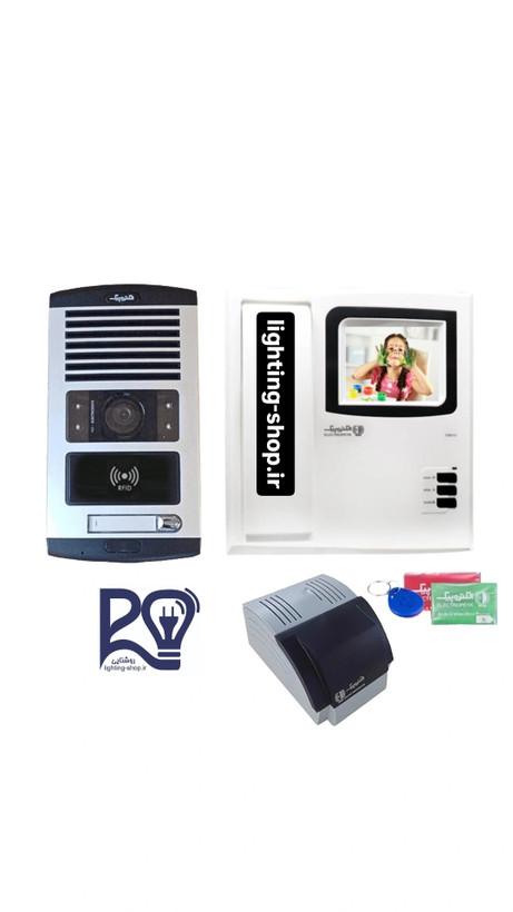 پکیج آیفون تصویری کارتی ۳.۵ اینچ ۱۲۸۶_V2( ورژن جدید) الکتروپیک RFID