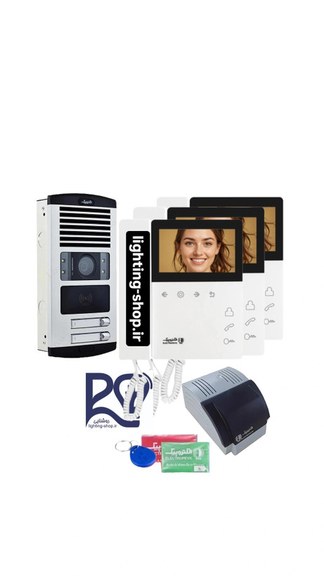 پکیج آیفون تصویری کارتی ۴.۳ اینچ ۸۹۷ الکتروپیک RFID (حافظه دار)