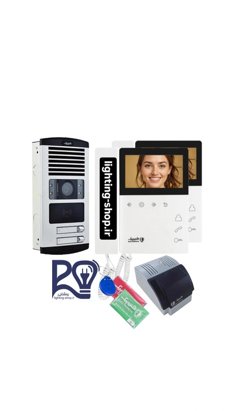 پکیج آیفون تصویری کارتی ۴.۳ اینچ ۸۹۷ الکتروپیک RFID (حافظه دار)
