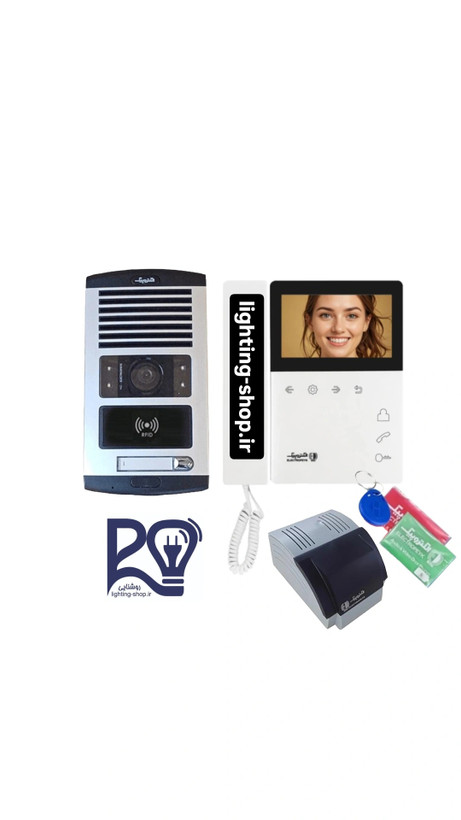 پکیج آیفون تصویری کارتی ۴.۳ اینچ ۸۹۷ الکتروپیک RFID (حافظه دار)